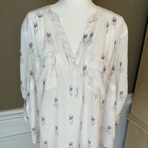 Torrid Harper Cat Blouse - Size 2